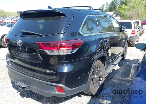 2019 Toyota Highlander Se z USA, uszkodzony, nr VIN 5TDJZRFH6KS934143